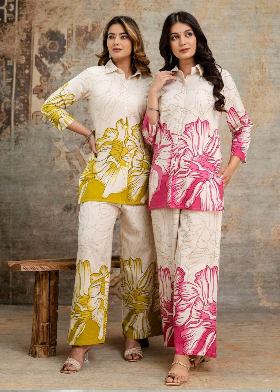 Pure Cotton Printed Kurti & Palazzo