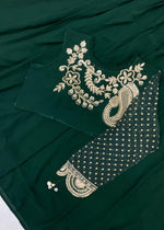 Designer Georgette Sequence Embroidery Work Lehenga With Shrug