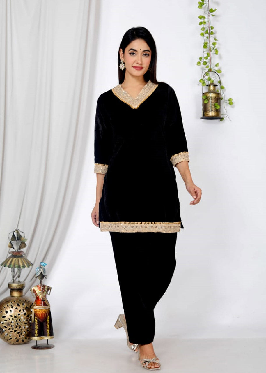 Premium Velvet Suit Set