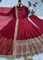 Launching New Designer Party Wear Gown with Embroidery Work