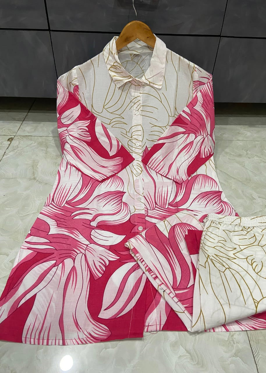 Pure Cotton Printed Kurti & Palazzo