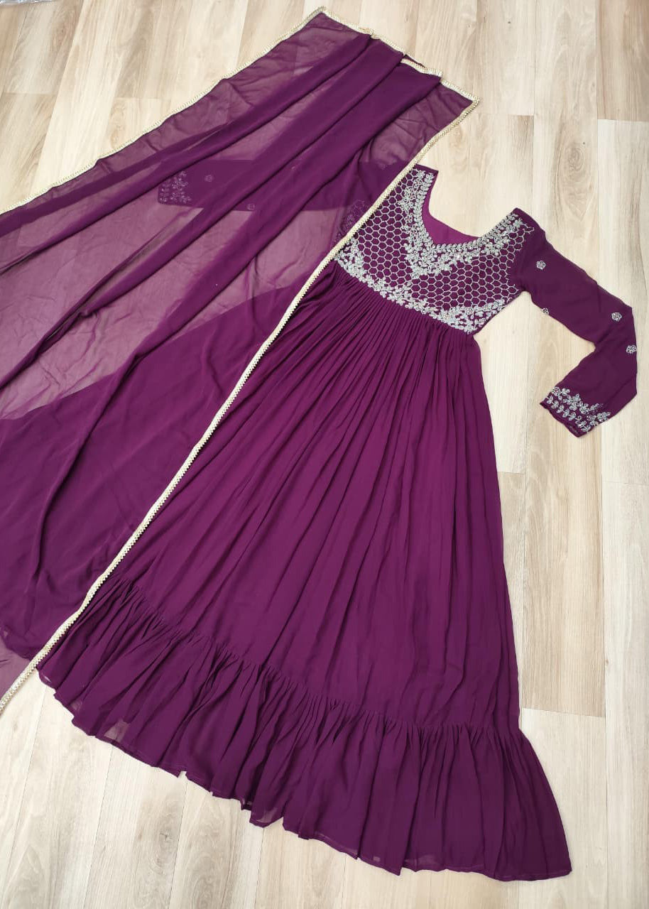 Premium Designer Readymade Gown Dupatta Collection