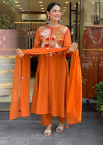 Sathimani Chanderi Silk Kurti Pant