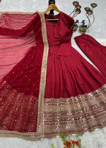 Launching New Designer Party Wear Gown with Embroidery Work