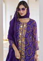 Designer Fox Georgette Kurti, Plazzo & Dupatta Set