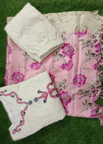 Premium Cotton Chikankari Anarkali Kurta Pant Set with Silk Dupatta