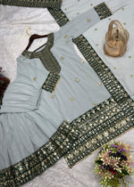 Trending Ready-to-Wear Fancy Kurti Sharara Set with Dupatta