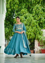 Premium Readymade Gown Dupatta Set