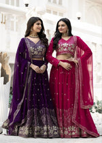Rani Wedding Wear Georgette Lehenga Choli